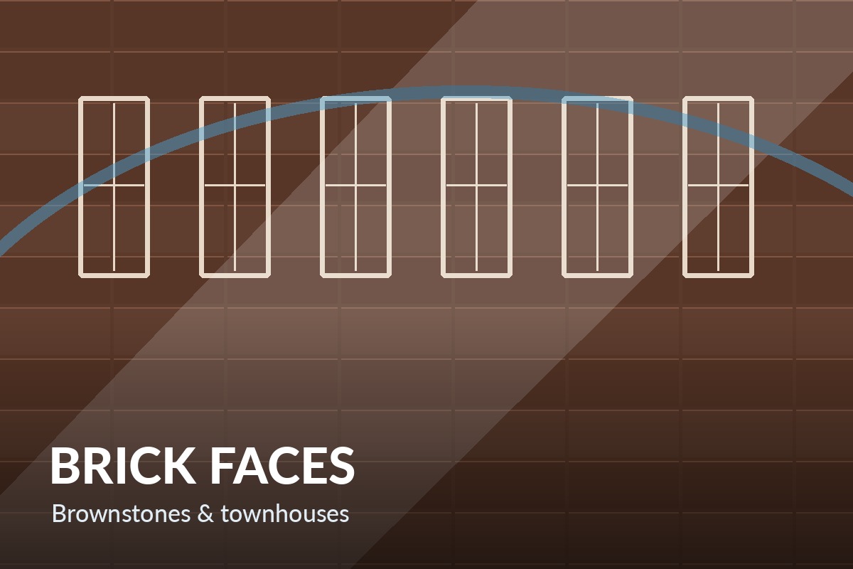 Brownstone and brick face exterior cleaning